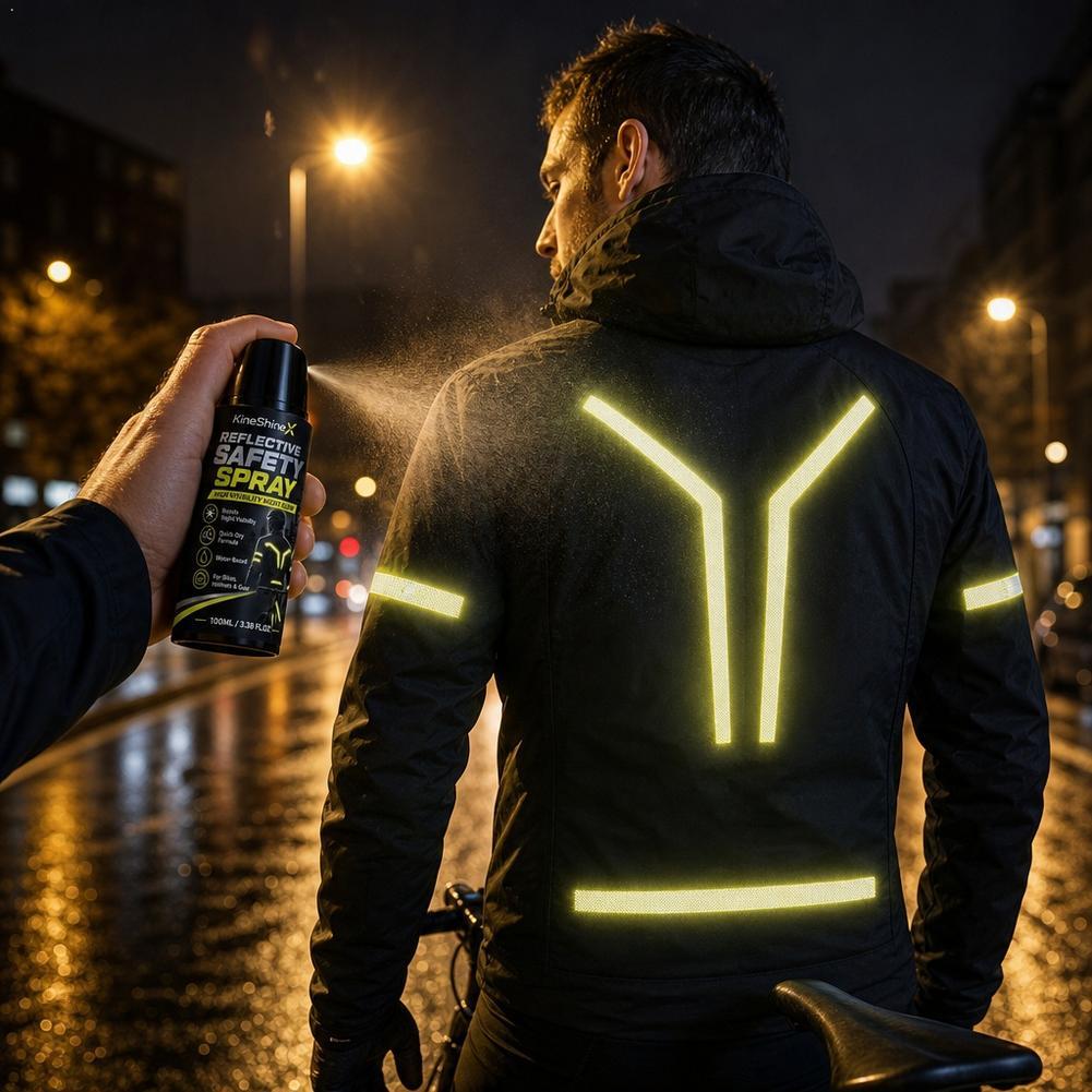 Commute Cycling Helmet - Night Reflective Safety Spray High Visibility