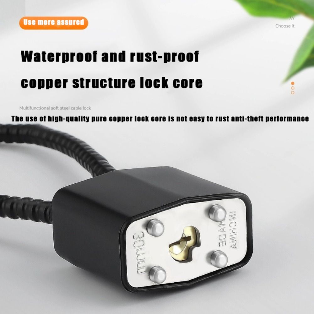 Portable Multifunctional Cable - огляд і ціна Cable Lock Flexible