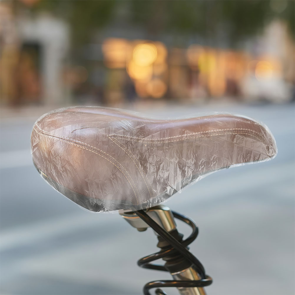 100Pcs Waterproof Saddle Cover - огляд і ціна Cycling Commute Rain