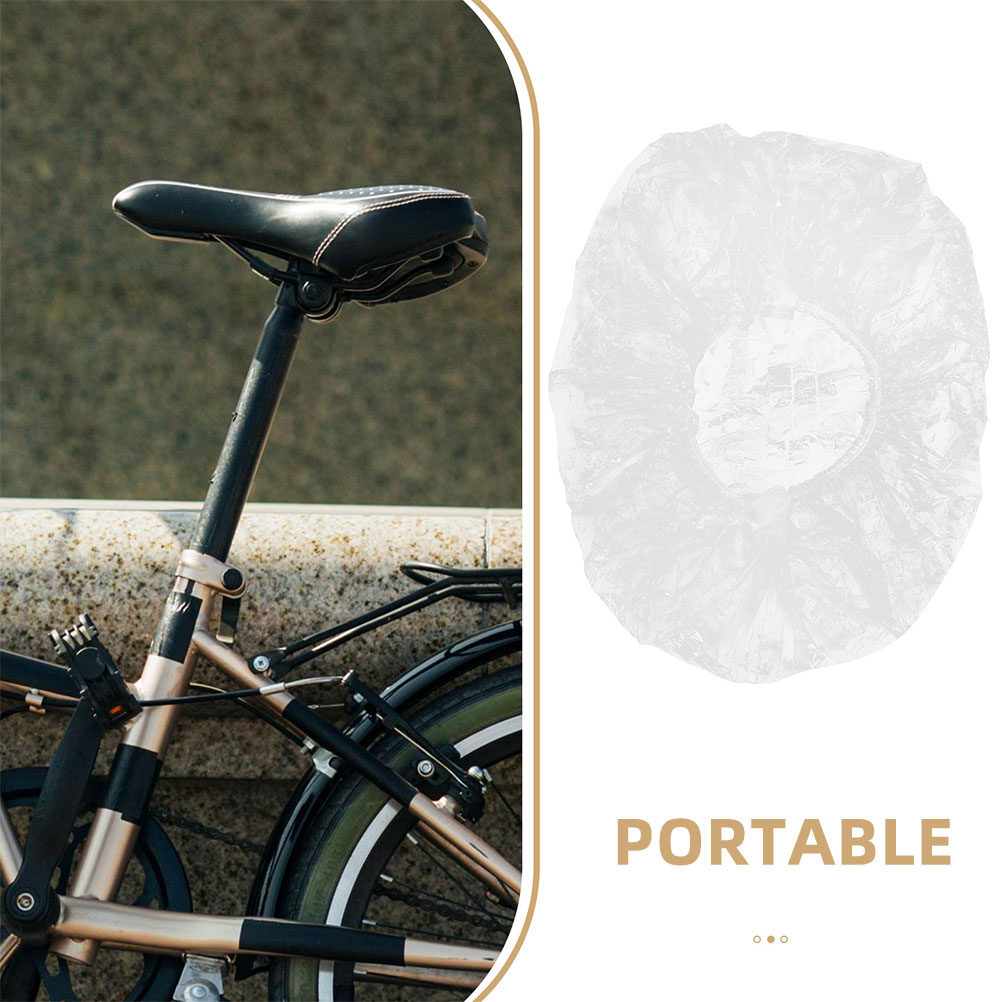 100Pcs Waterproof Saddle Cover - огляд і ціна Cycling Commute Rain