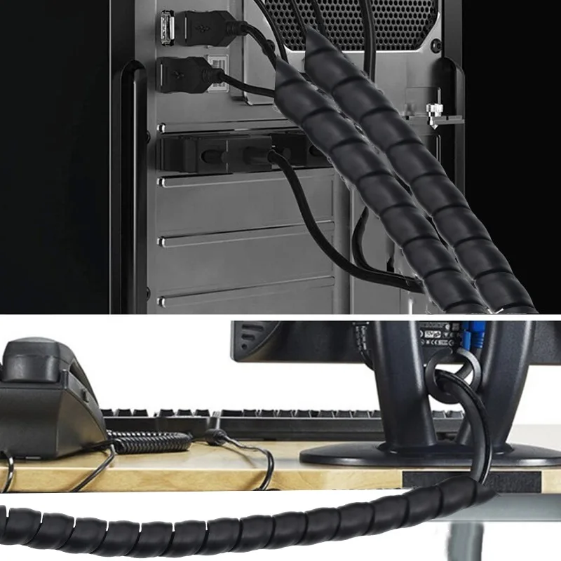 Spiral Cable Wire Wrap Cable W - огляд і ціна Cable Lock Flexible