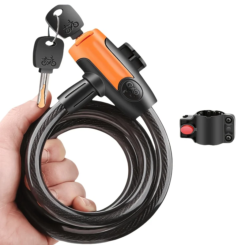 1SET Anti-Cut PVC Coated Keyed - огляд і ціна Cable Lock Flexible