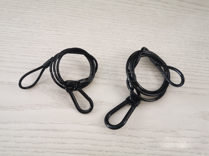 10pcs/lot Black 3mm*70cm Cable - огляд і ціна Cable Lock Flexible