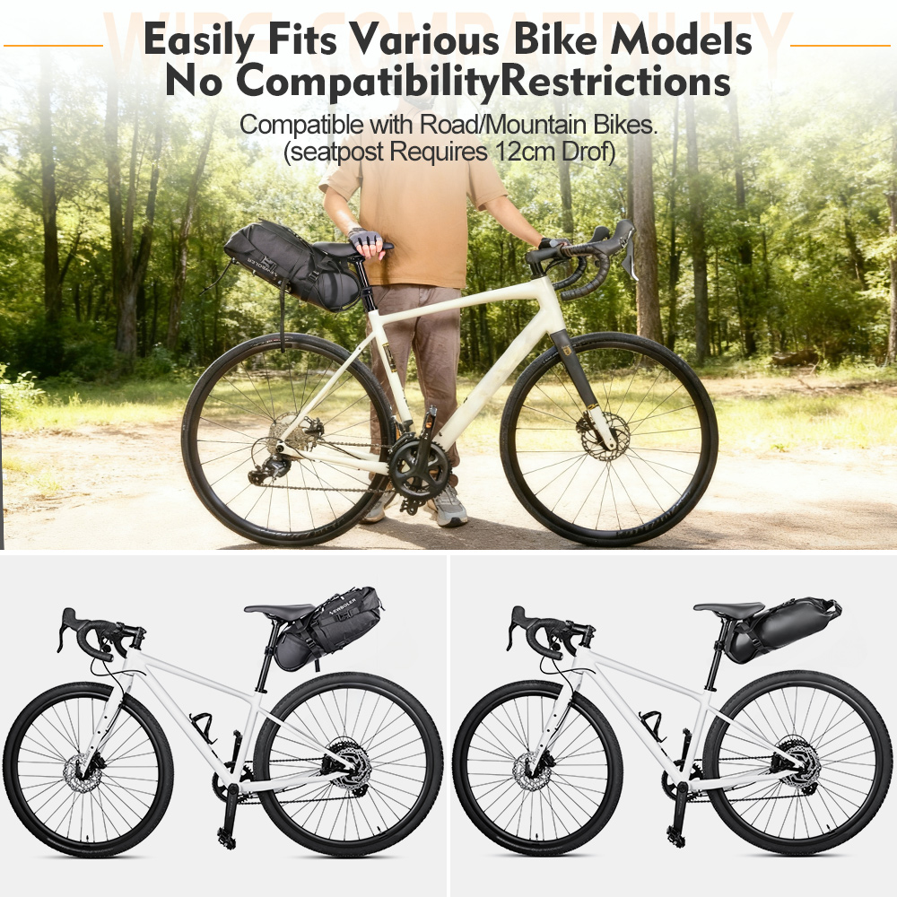 NEWBOLER Bicycle Saddle Bag Ho - огляд і ціна Panniers Waterproof Rear